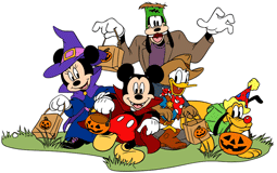 Mickey & Minnie Mouse, Goofy, Donald Duck, Pluto