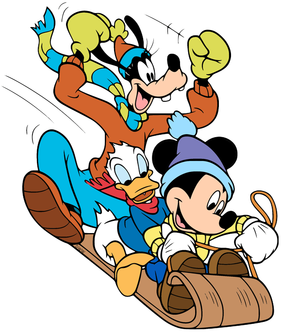 Mickey, Donald & Goofy Clip Art 2