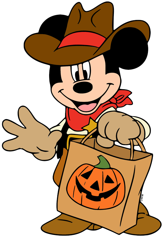 Personagens Disney Halloween Clipart