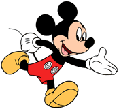 Mickey Mouse running