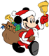 Mickey Mouse as Santa Claus