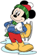Mickey Mouse posing with skates