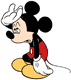 Hot and tired Mickey Mouse