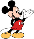 Mickey Mouse waving