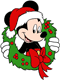 Mickey Mouse in a wreath
