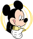 Mickey Mouse drawing in yellow