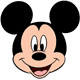 Mickey Mouse's smiling face