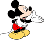 Mickey Mouse explaining