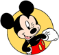 Mickey Mouse winking