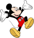 Mickey Mouse cheering