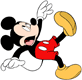 Mickey Mouse falling