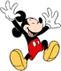 Mickey Mouse cheering