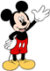 Mickey Mouse waving