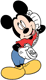 Mickey Mouse talking on the phone