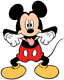 Mickey Mouse making a funny face