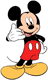 Mickey Mouse gesturing a phone