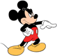 Stern Mickey Mouse pointing