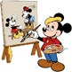 Mickey Mouse painting