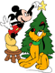 Mickey, Pluto Christmas tree