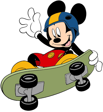 Disney Skateboarding Clip Art | Disney Clip Art Galore