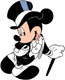 Mickey in a tuxedo