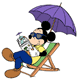 Mickey Mouse on vacation
