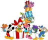 Mickey, Minnie, Goofy, Donald, Pluto