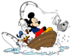 Mickey, Donald fishing
