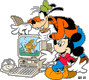 Mickey, Goofy computer