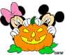 Mickey & Minnie Mouse pumpkin