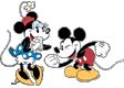 Playful Mickey, Minnie Mouse