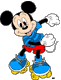 Mickey Mouse roller skating