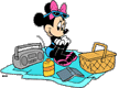Minnie Mouse on beach