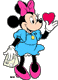 Minnie receiving heart in letter