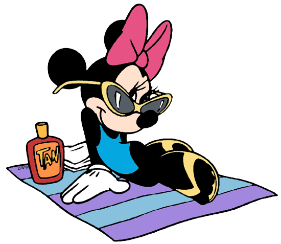 minnie mouse beach clipart