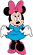 Minnie Mouse curtseying