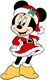 Minnie Mouse as mrs. claus