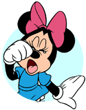 Minnie Mouse crying