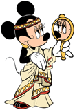 Minnie Mouse dressed as an ancient Greek