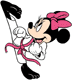 Minnie Mouse practising karate