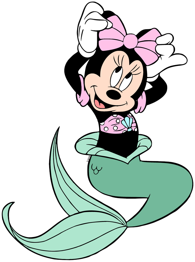 transparent png images of Disney's Minnie Mouse drawing, taking a bath...