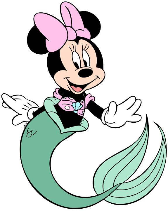 transparent png images of Disney's Minnie Mouse drawing, taking a bath...