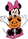 Minnie Mouse as a pumpkin
