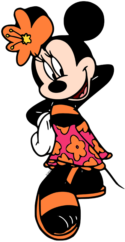 minnie mouse beach clipart