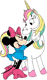 Minnie with her unicorn