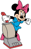 Minnie Mouse vacuuming