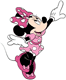 Minnie Mouse pointing