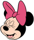 Minnie's laughing face