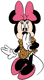 Minnie Mouse wearing leopard print