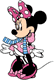 Minnie Mouse wearing a scarf